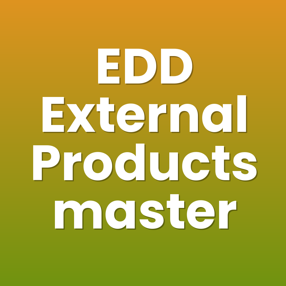 EDD External Products master