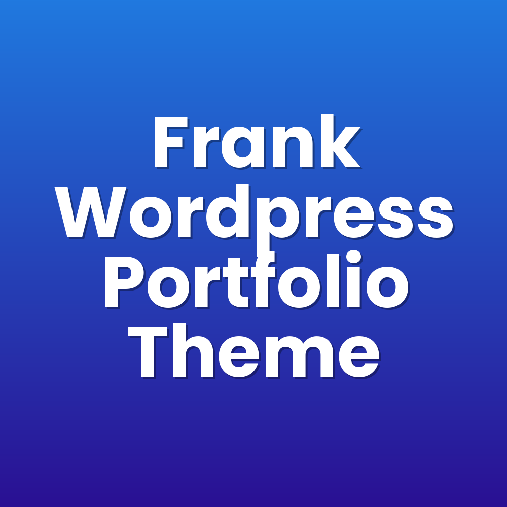 Frank Wordpress Portfolio Theme