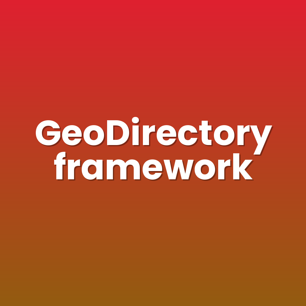GeoDirectory framework