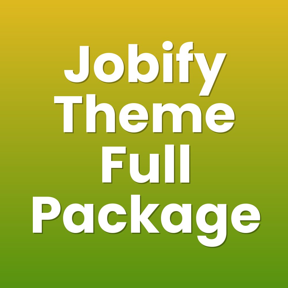 Jobify Theme Full Package