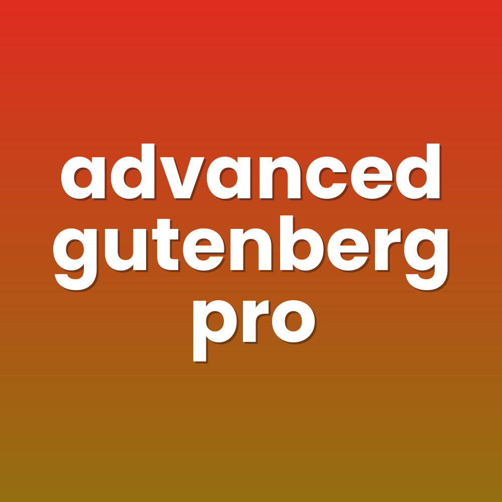 advanced gutenberg pro