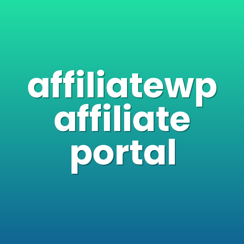 affiliatewp affiliate portal