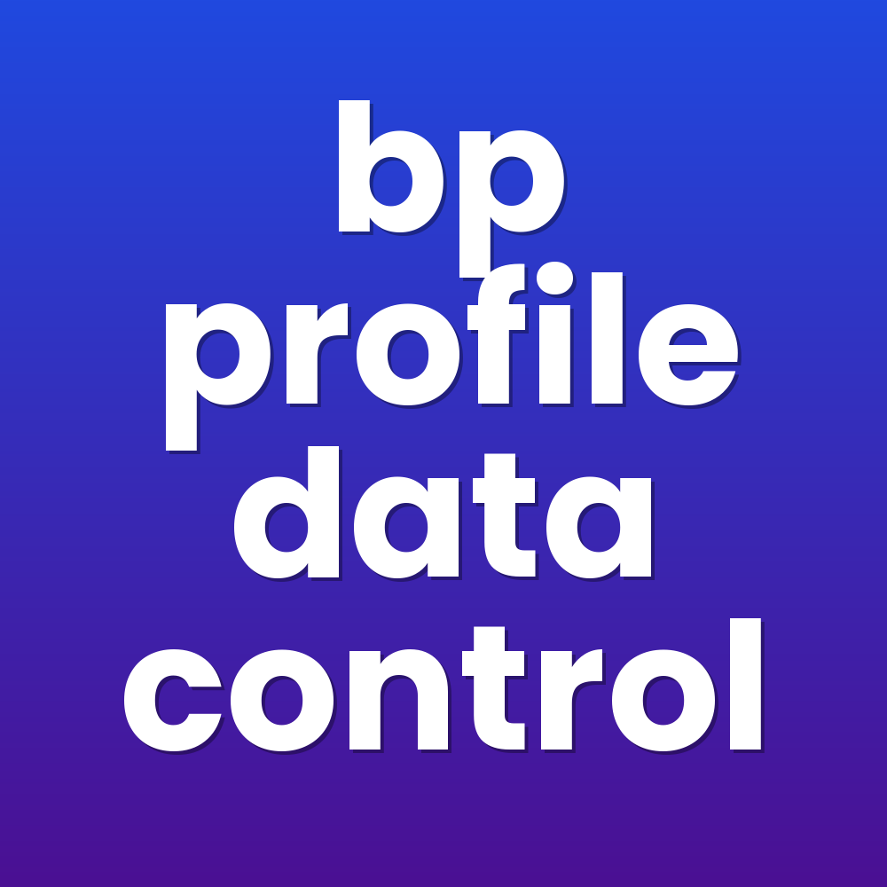 bp profile data control
