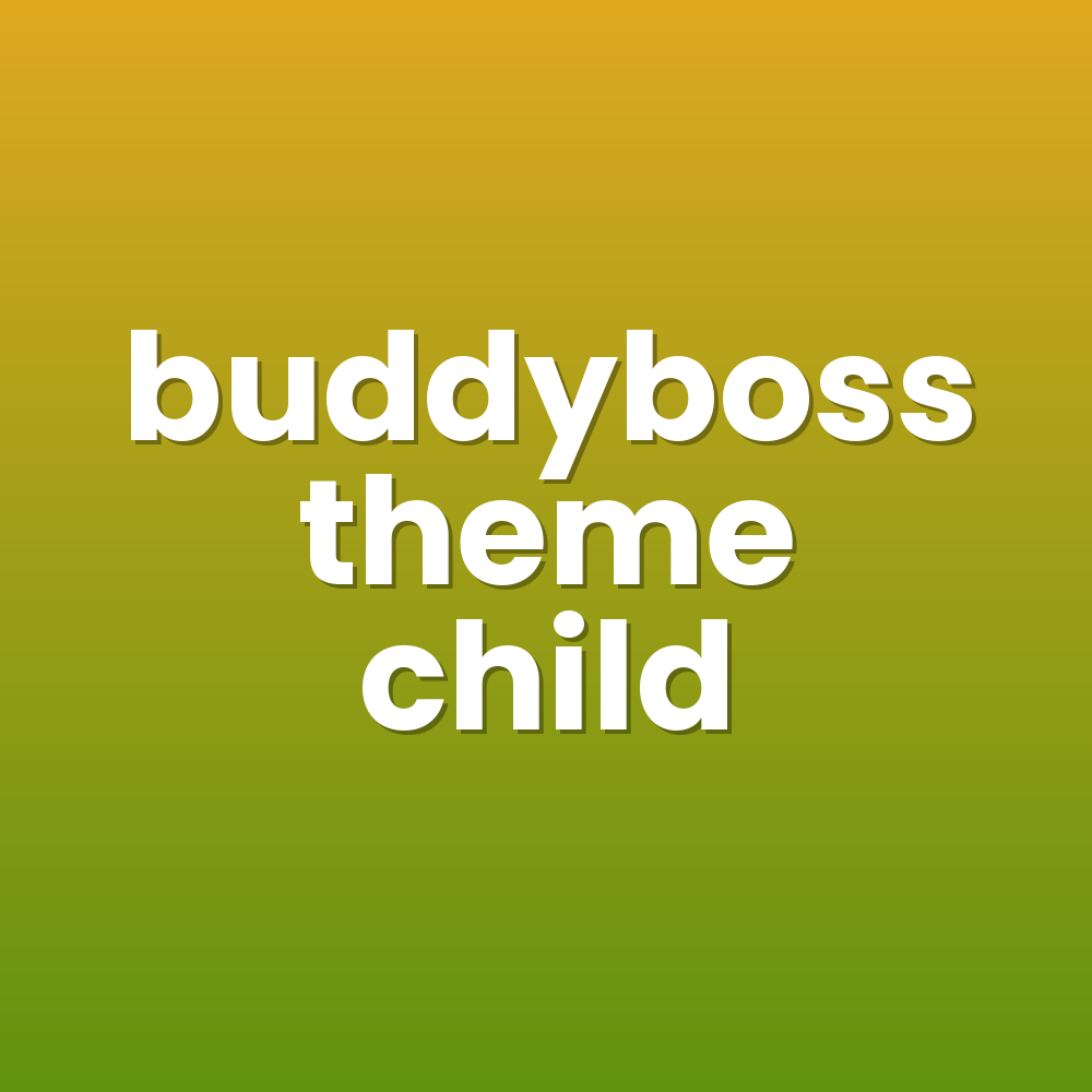 buddyboss theme child