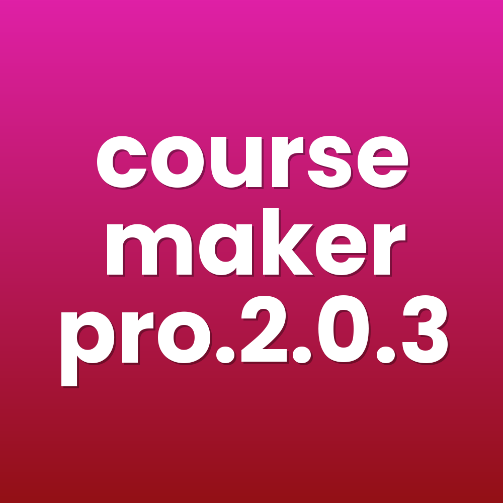 course maker pro.2.0.3