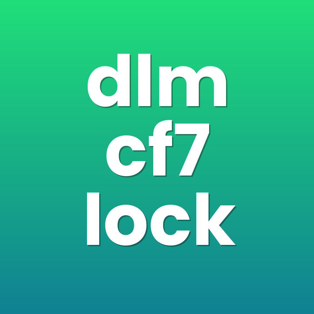 dlm cf7 lock