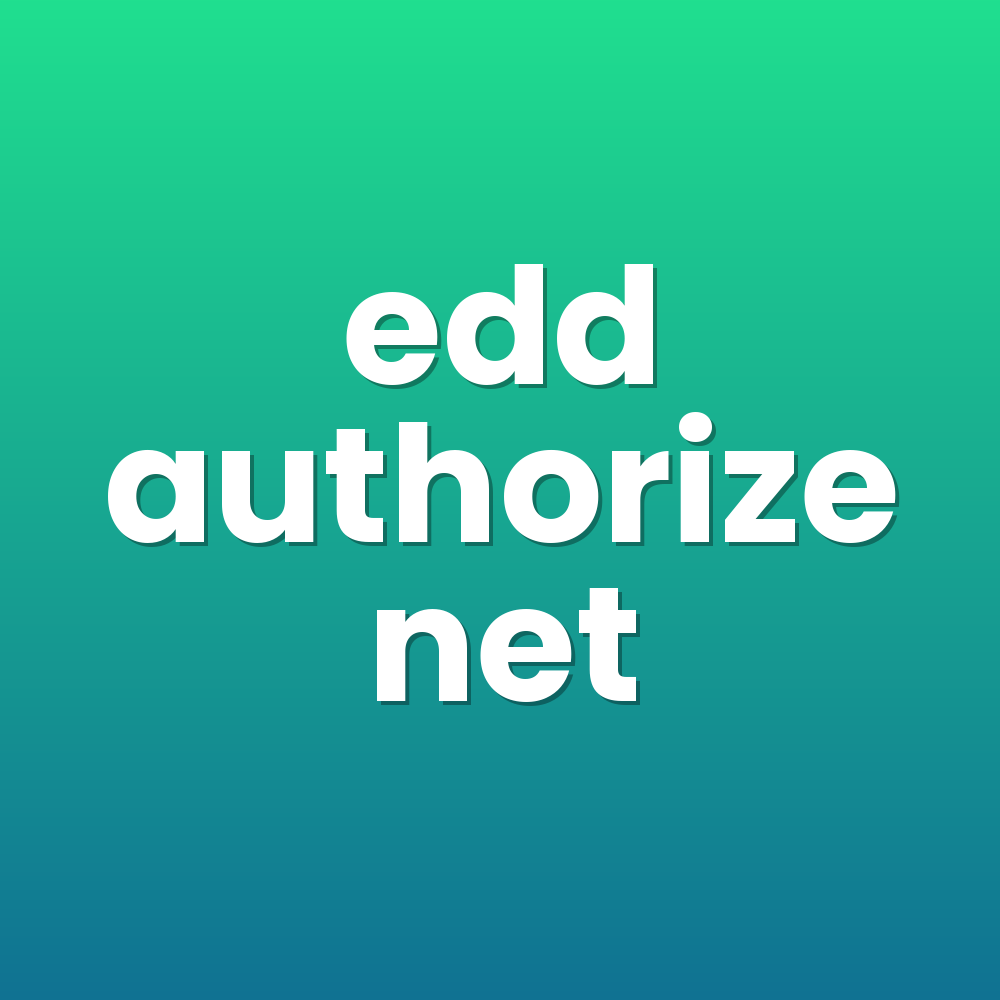 edd authorize net