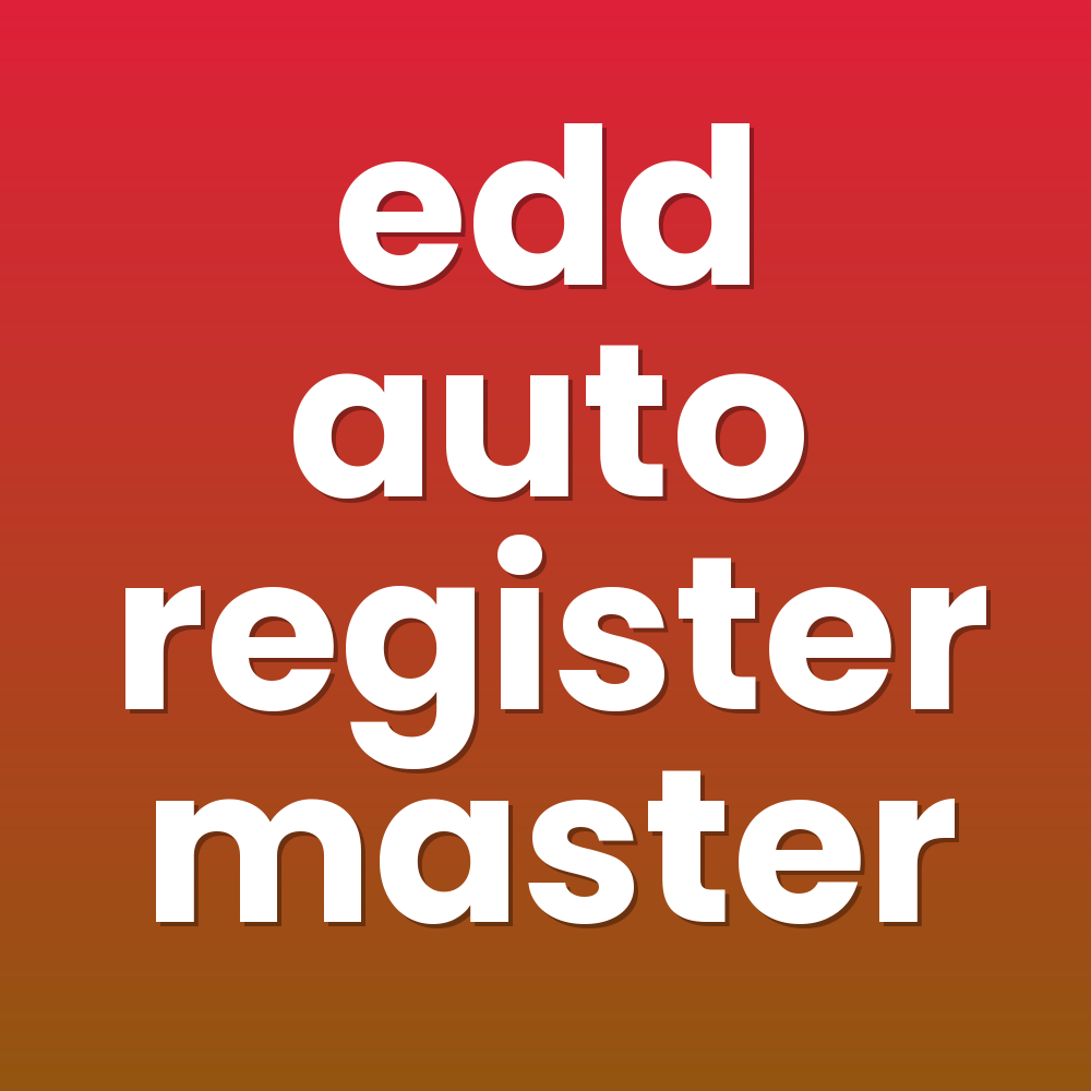 edd auto register master