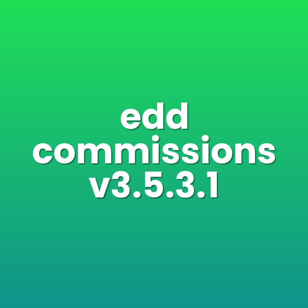 edd commissions v3.5.3.1