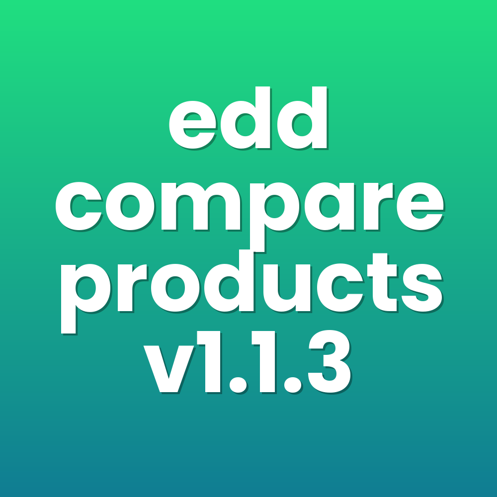 edd compare products v1.1.3