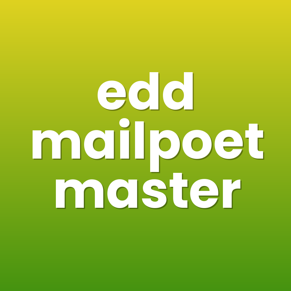 edd mailpoet master