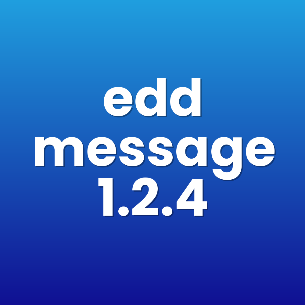 edd message 1.2.4