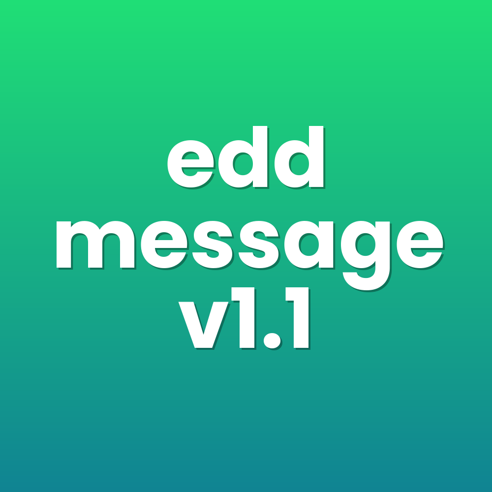 edd message v1.1