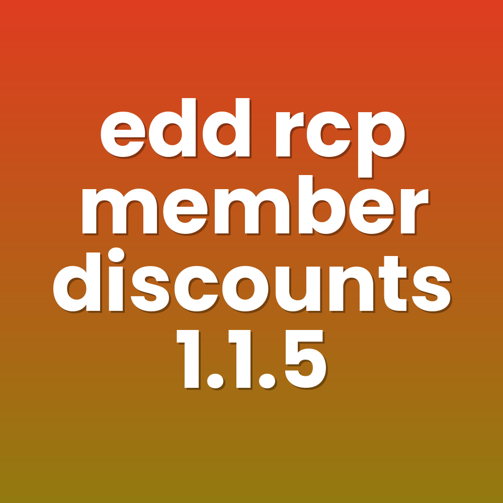 edd rcp member discounts 1.1.5