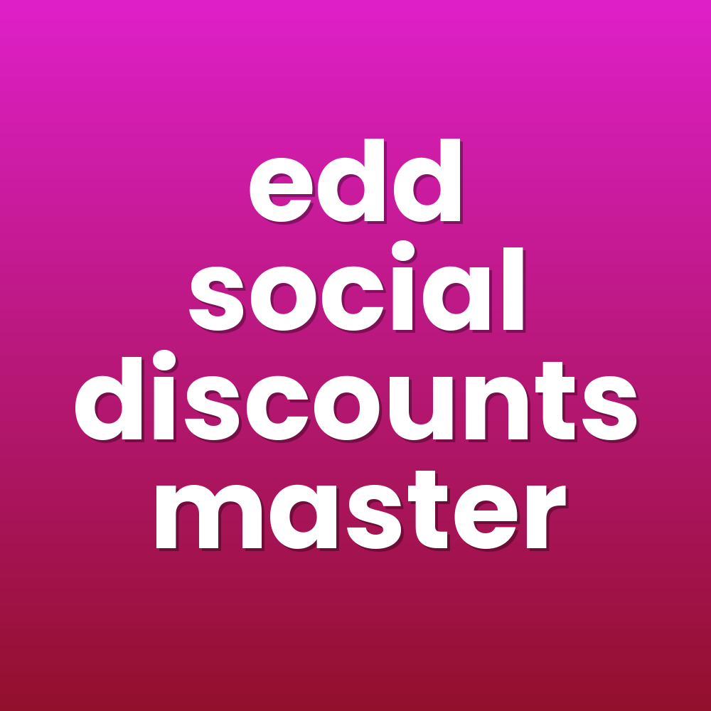 edd social discounts master