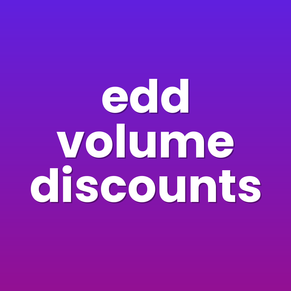edd volume discounts