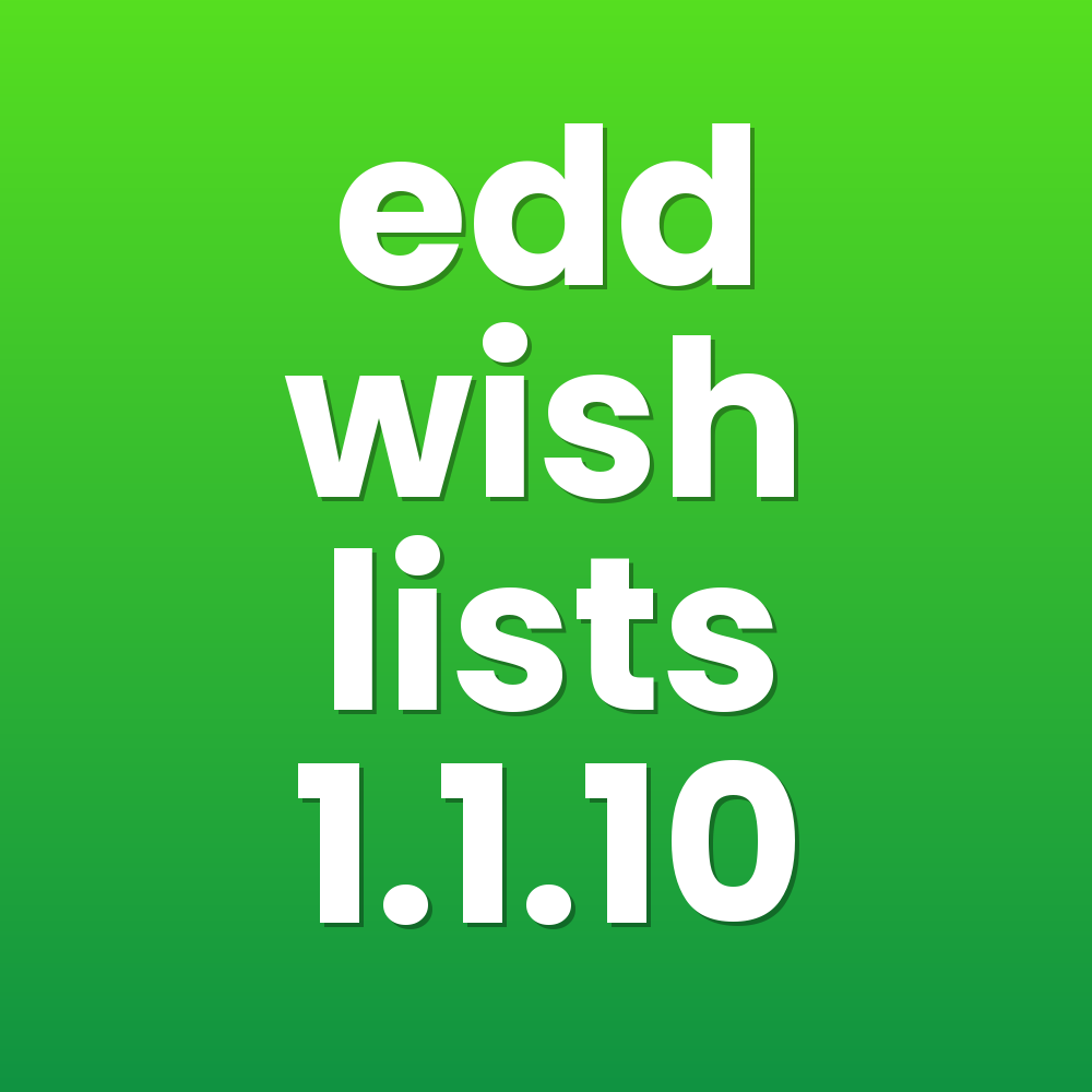 edd wish lists 1.1.10