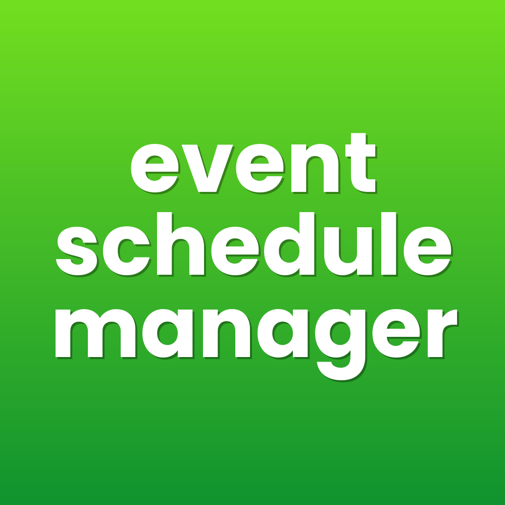 event schedule manager