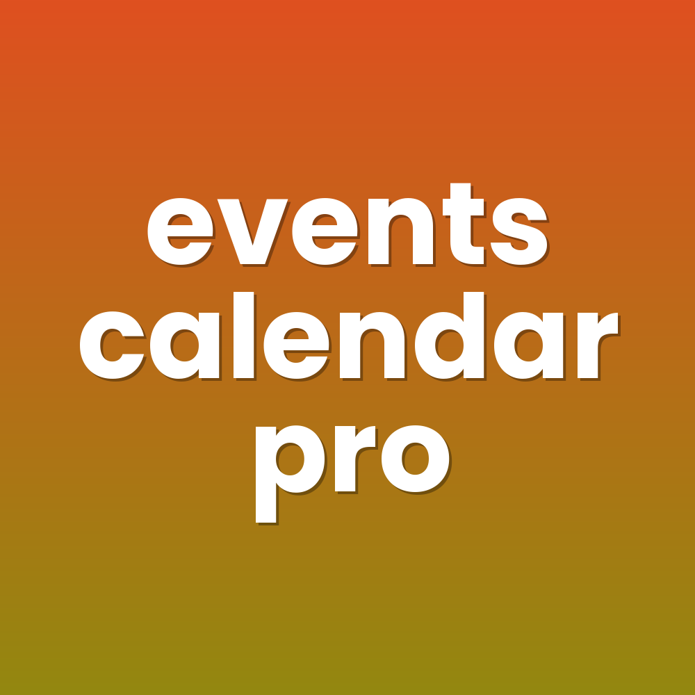 events calendar pro