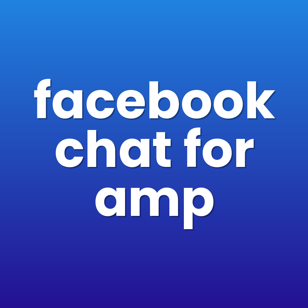 facebook chat for amp