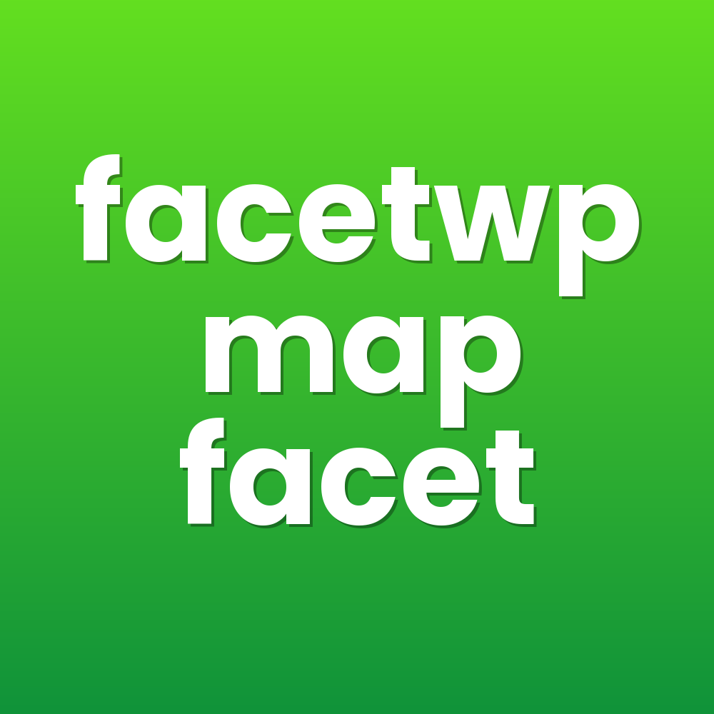 facetwp map facet