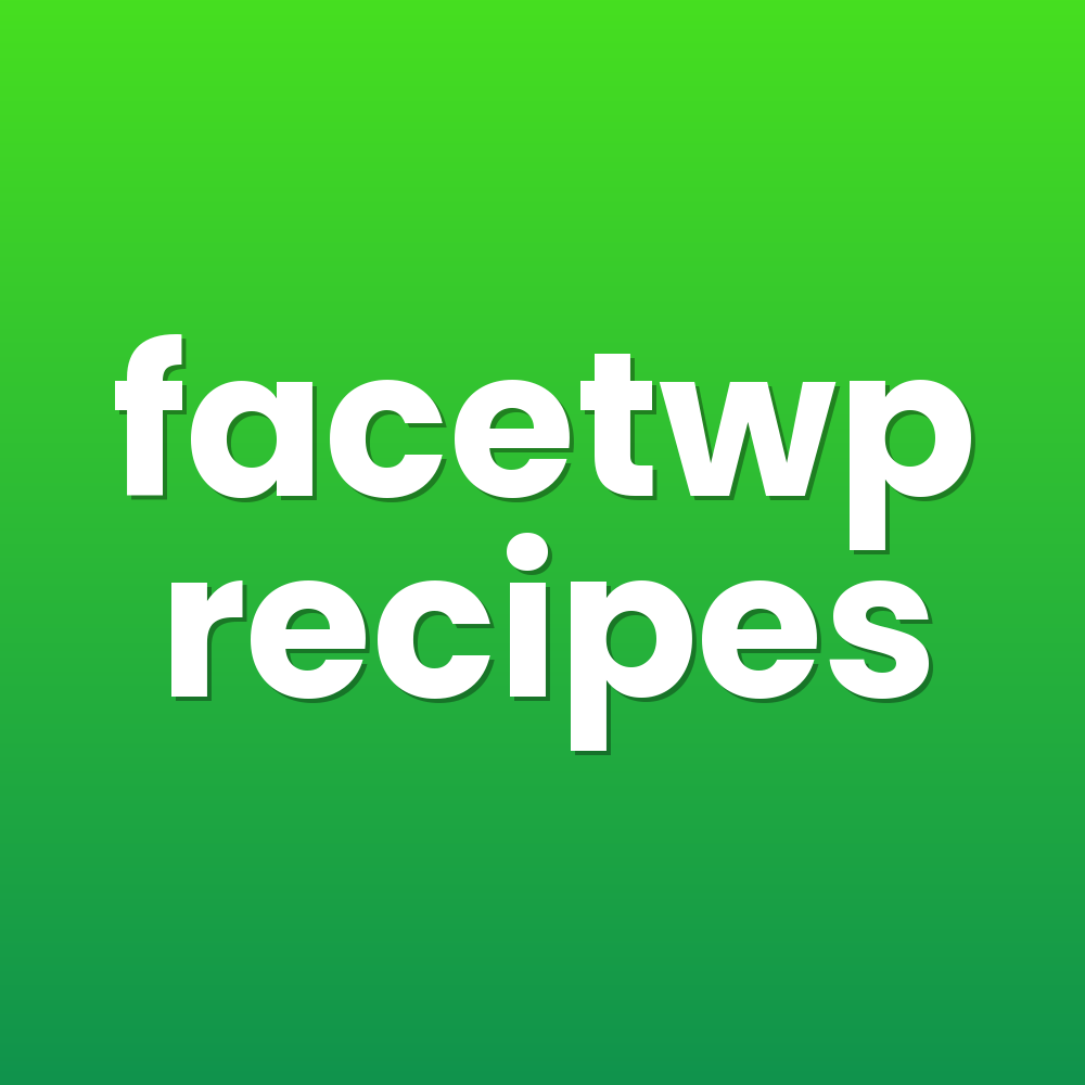 facetwp recipes
