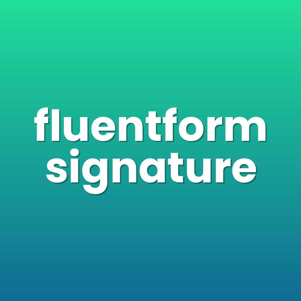 fluentform signature