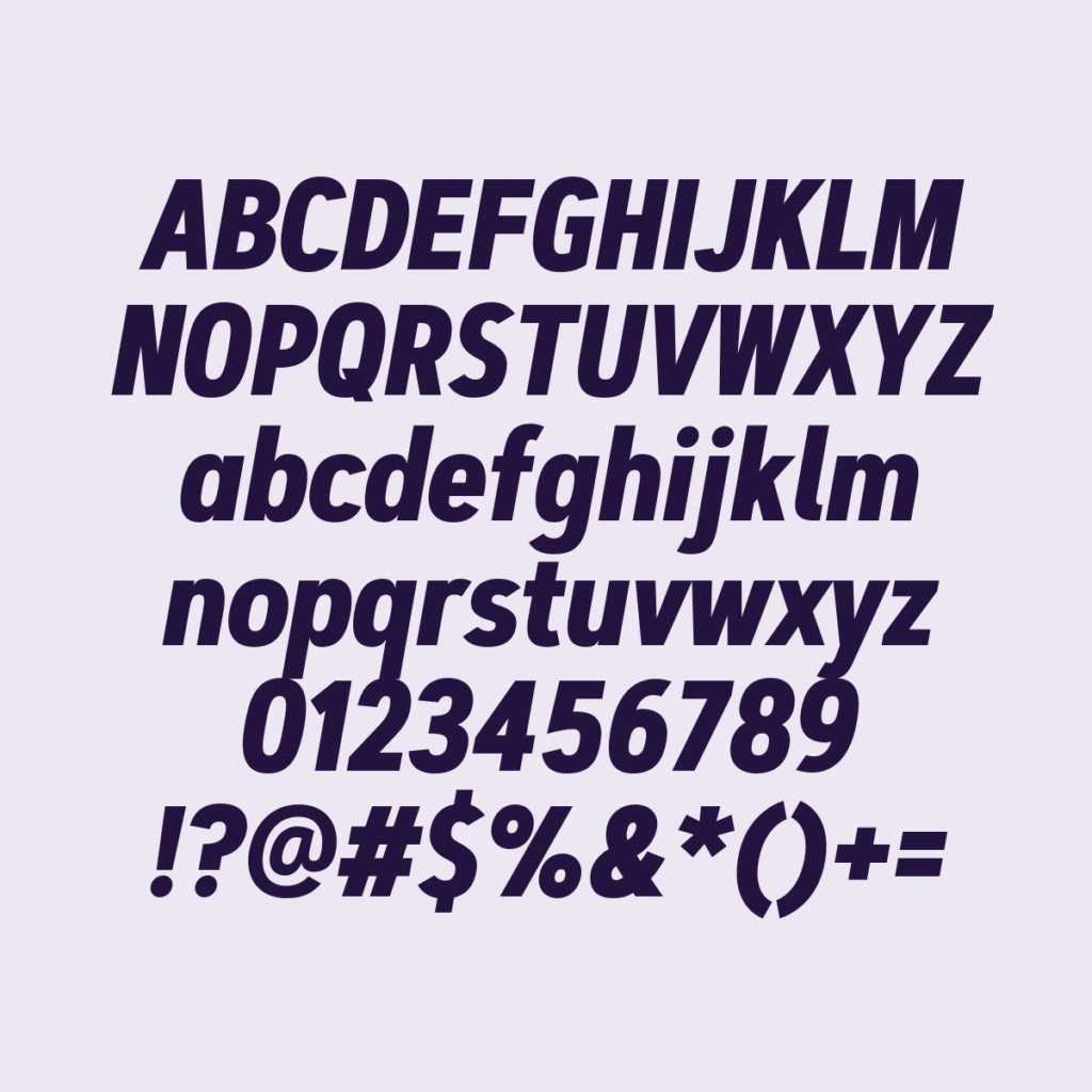 ArtegraSansCondensed BoldIta