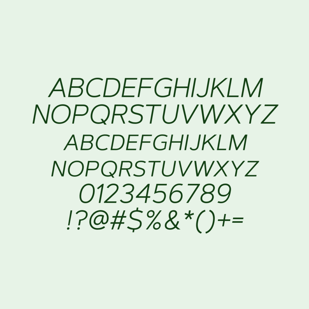 ArtegraSansSC LightItalic