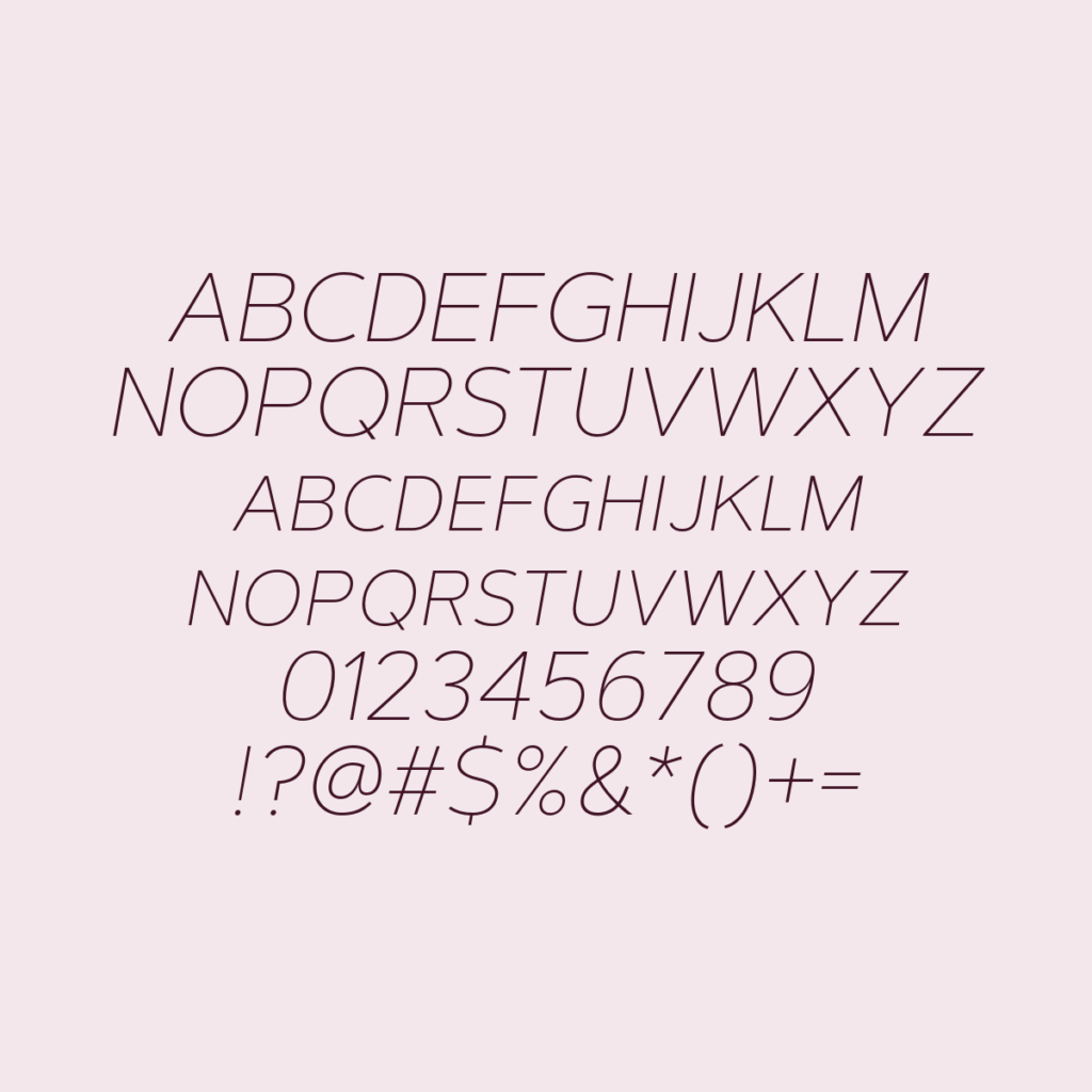 ArtegraSansSC ThinItalic