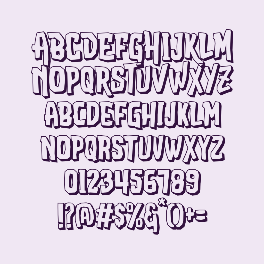 AttackAttackTypeface Shadow