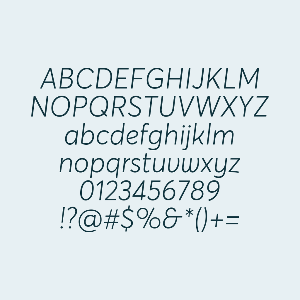 AvertaStd LightItalic
