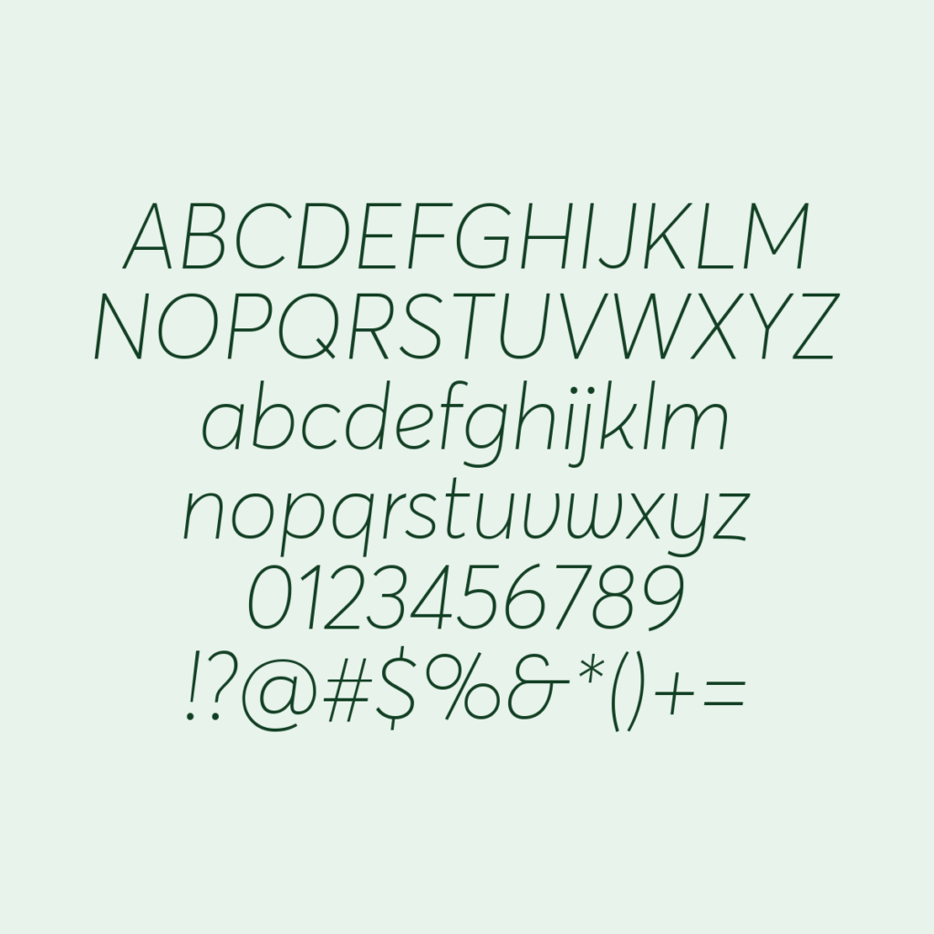 AvertaStd ThinItalic