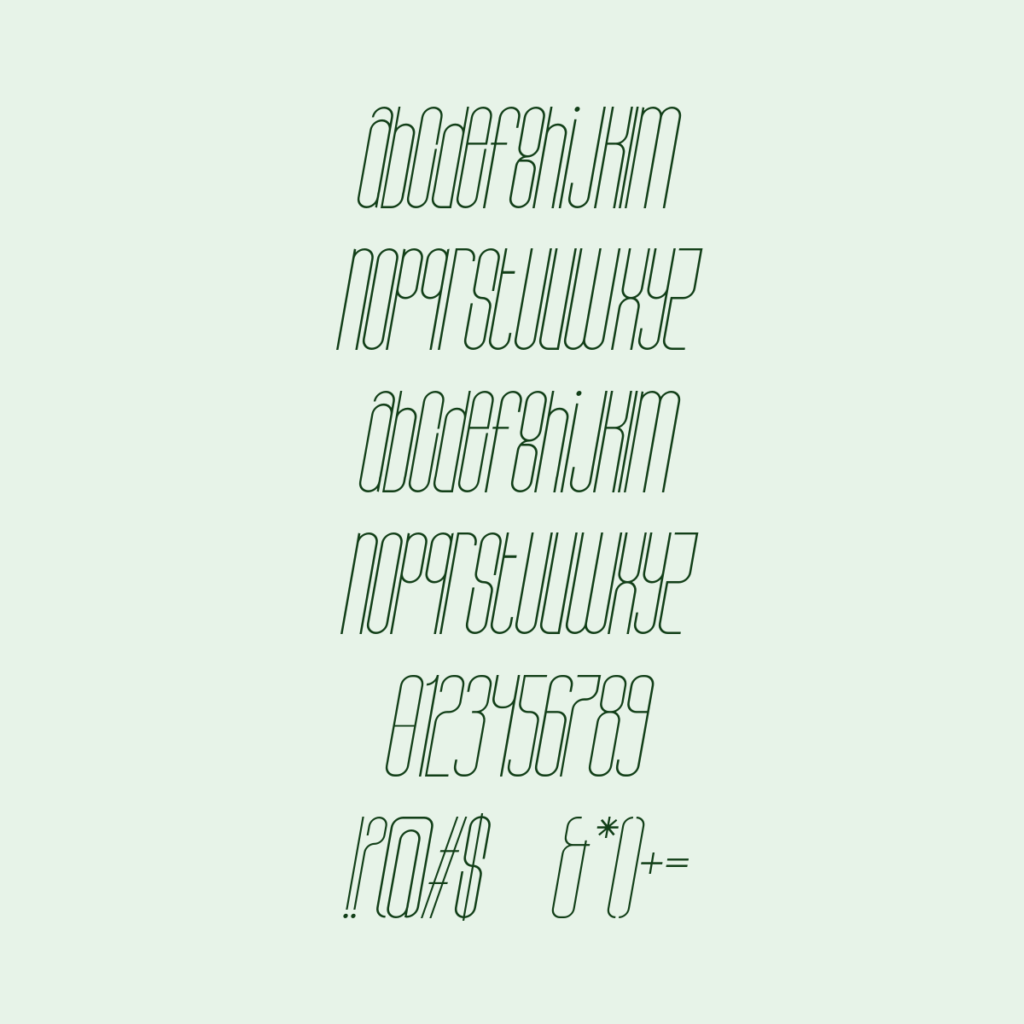 Bohema Uppercase Light Italic
