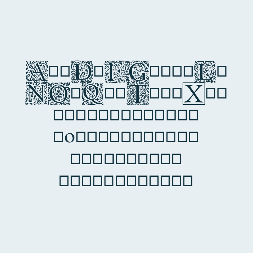 EBGaramond Initials