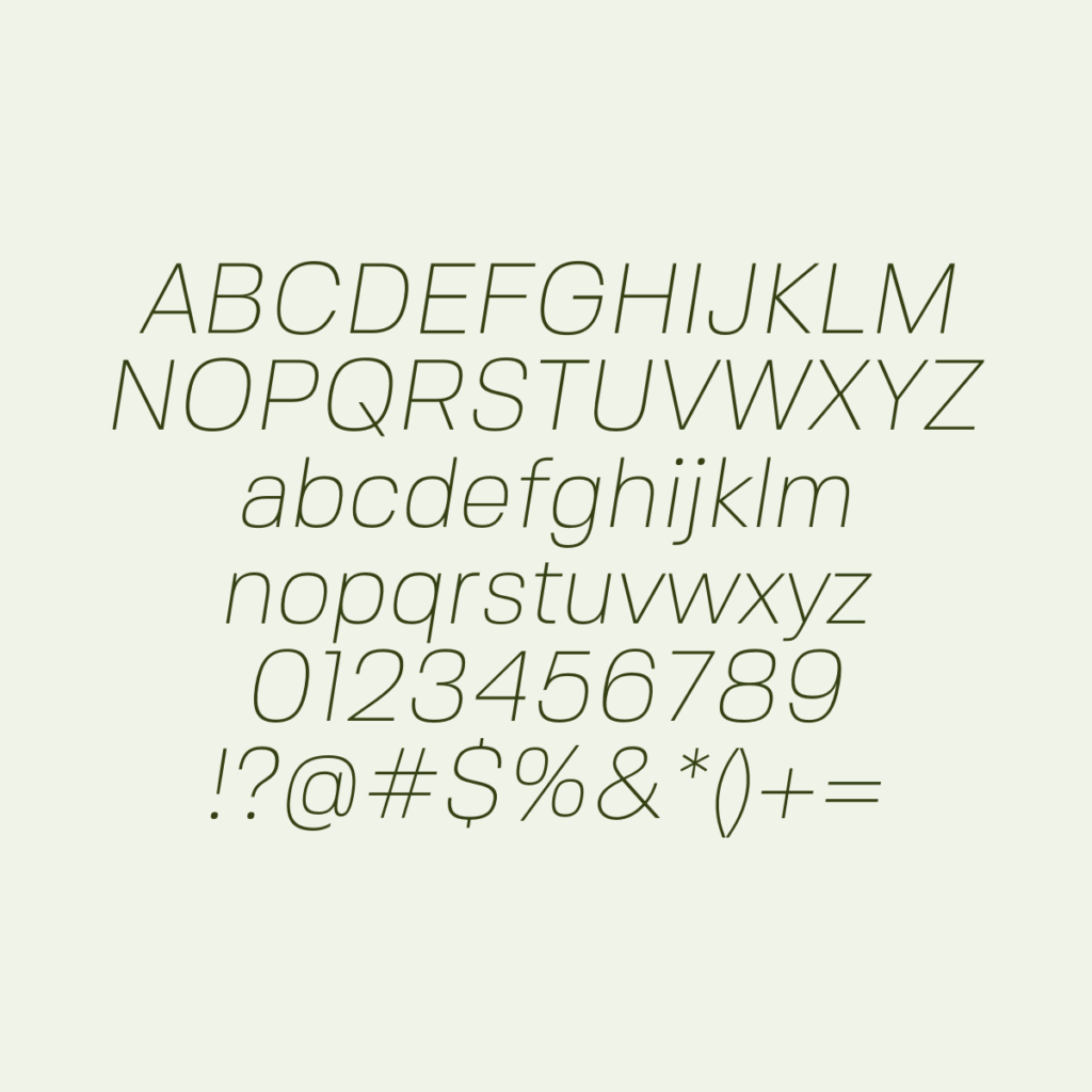 FivoSans Thin Oblique