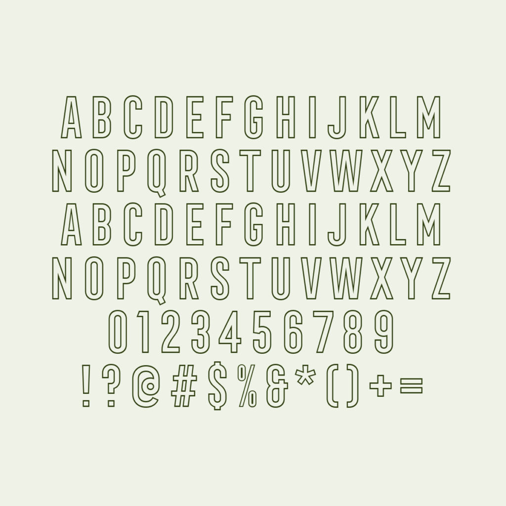 FrontageCondensed Outline