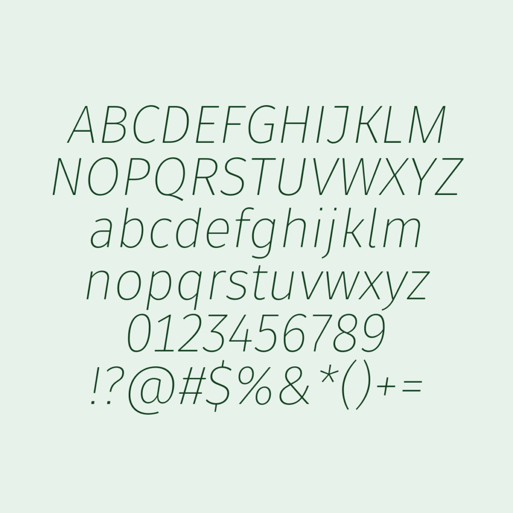 Fuse UltraLightItalic