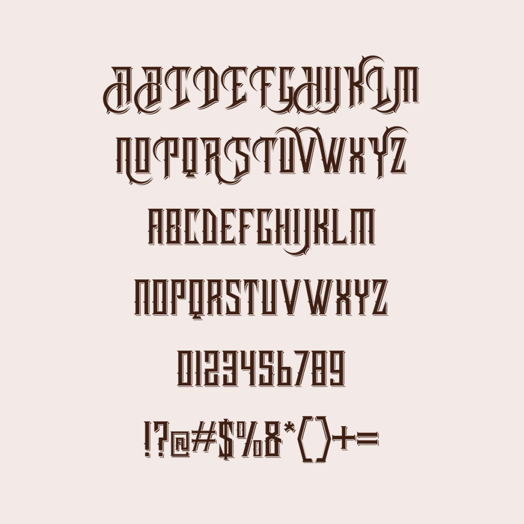 Harsh Typeface