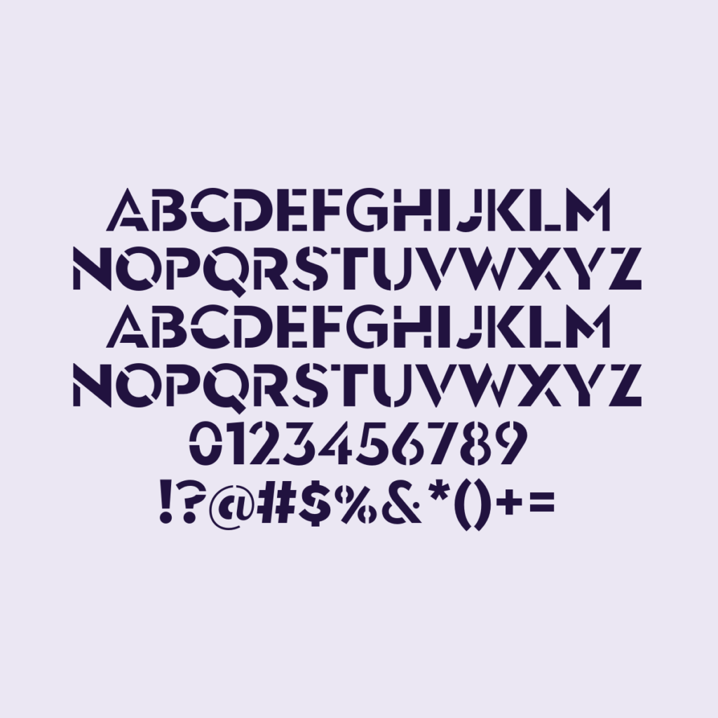 Jason Vandenberg Town 40 Stencil Bold Mixed