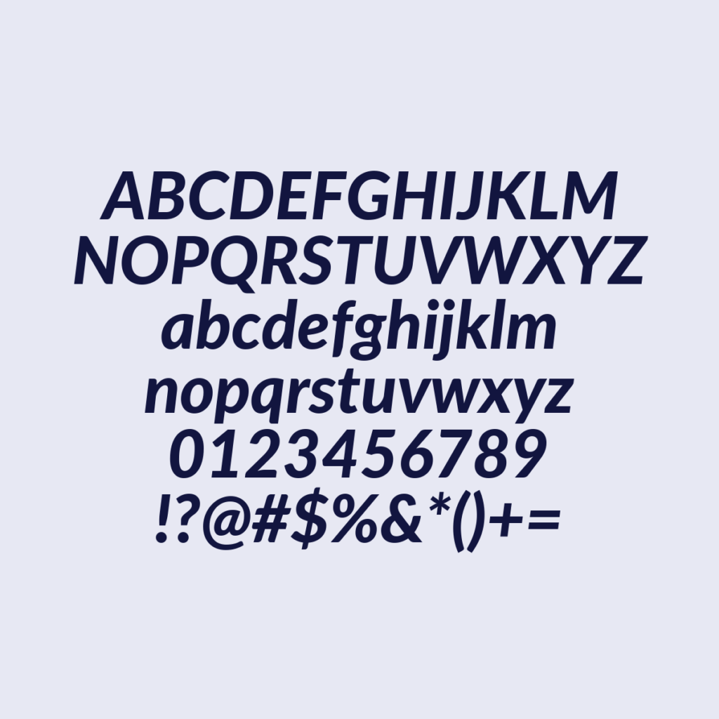 Lato HeavyItalic