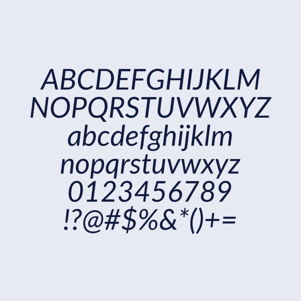 Lato Italic