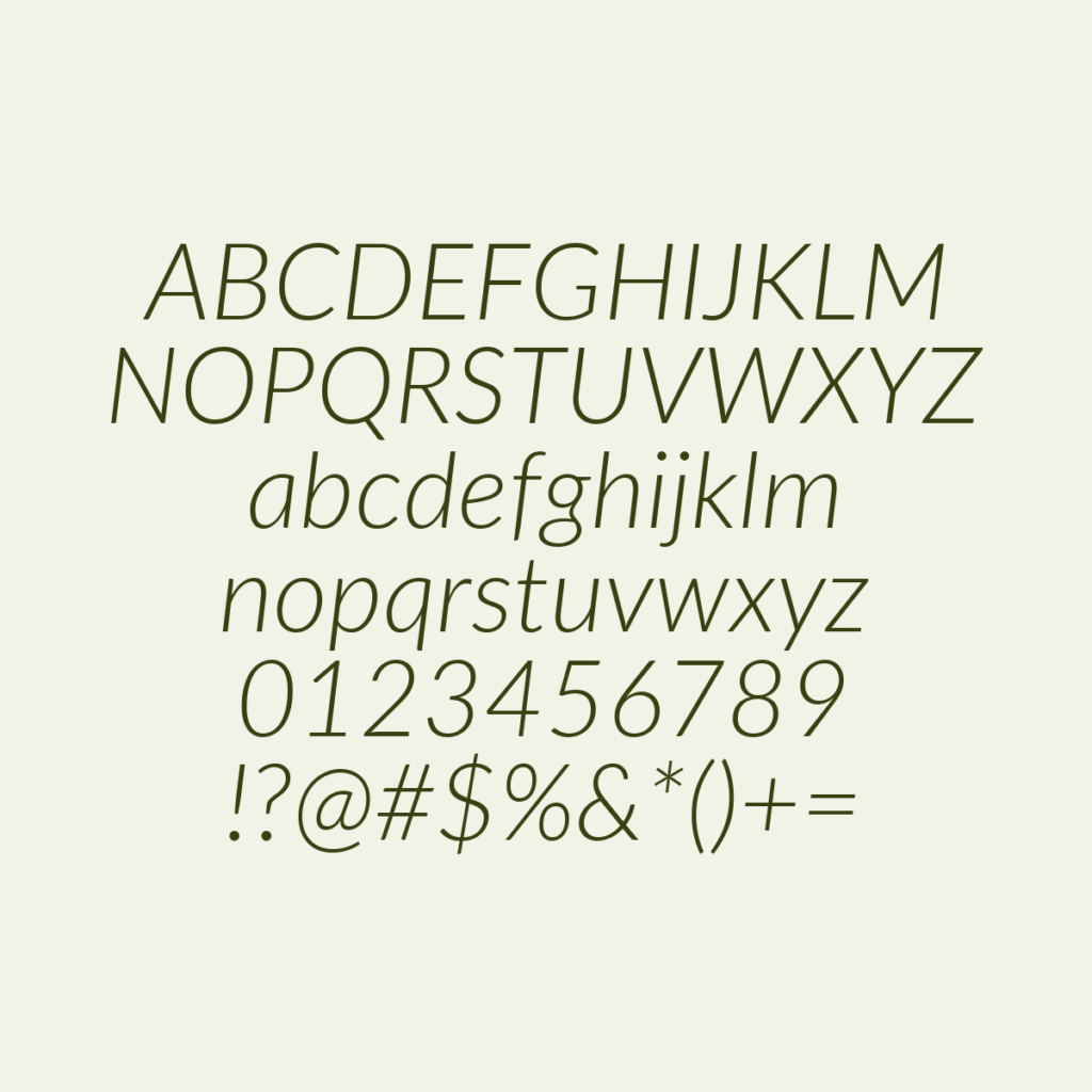 Lato LightItalic