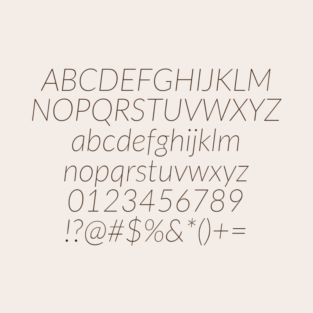 Lato ThinItalic