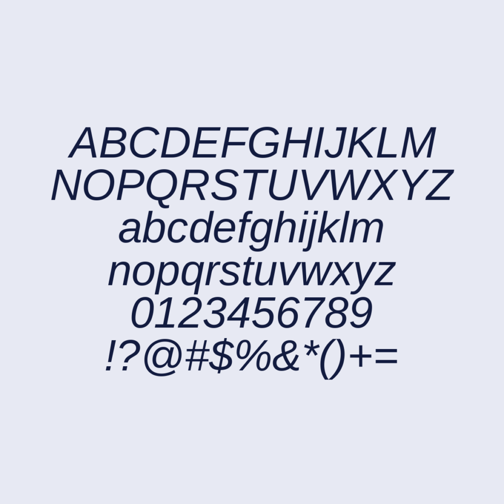 LiberationSans Italic