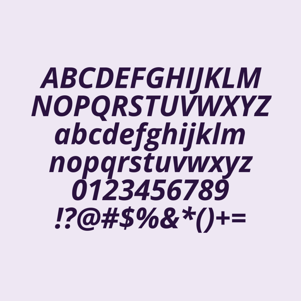 OpenSans BoldItalic