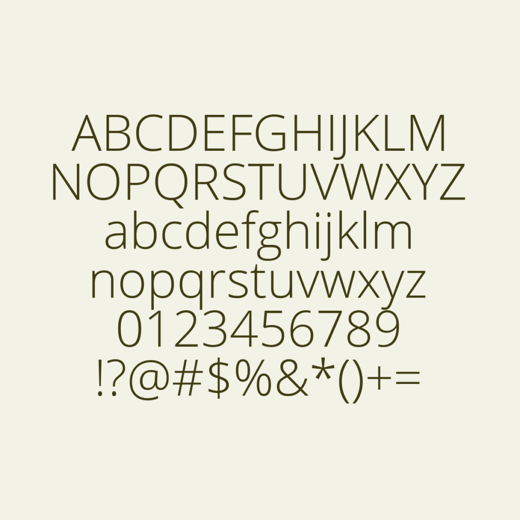 OpenSans Light