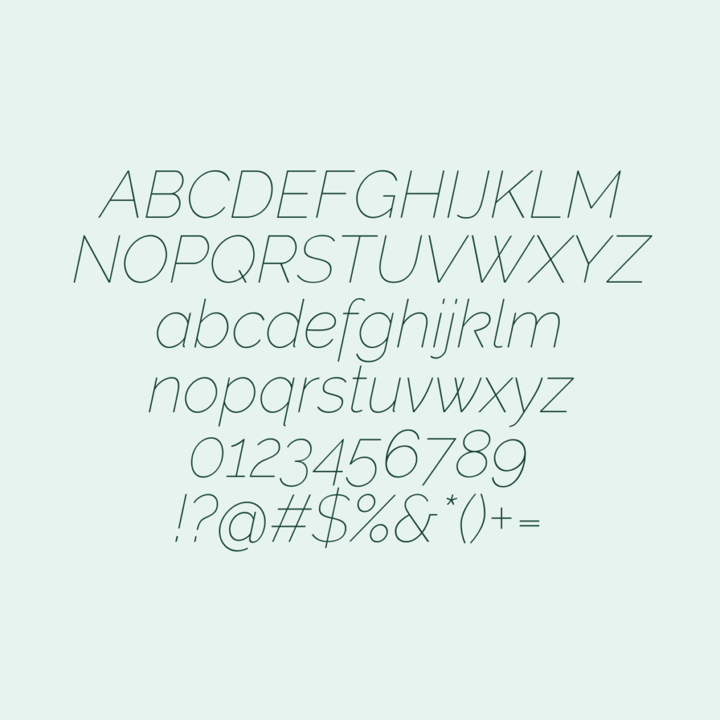 Raleway ThinItalic