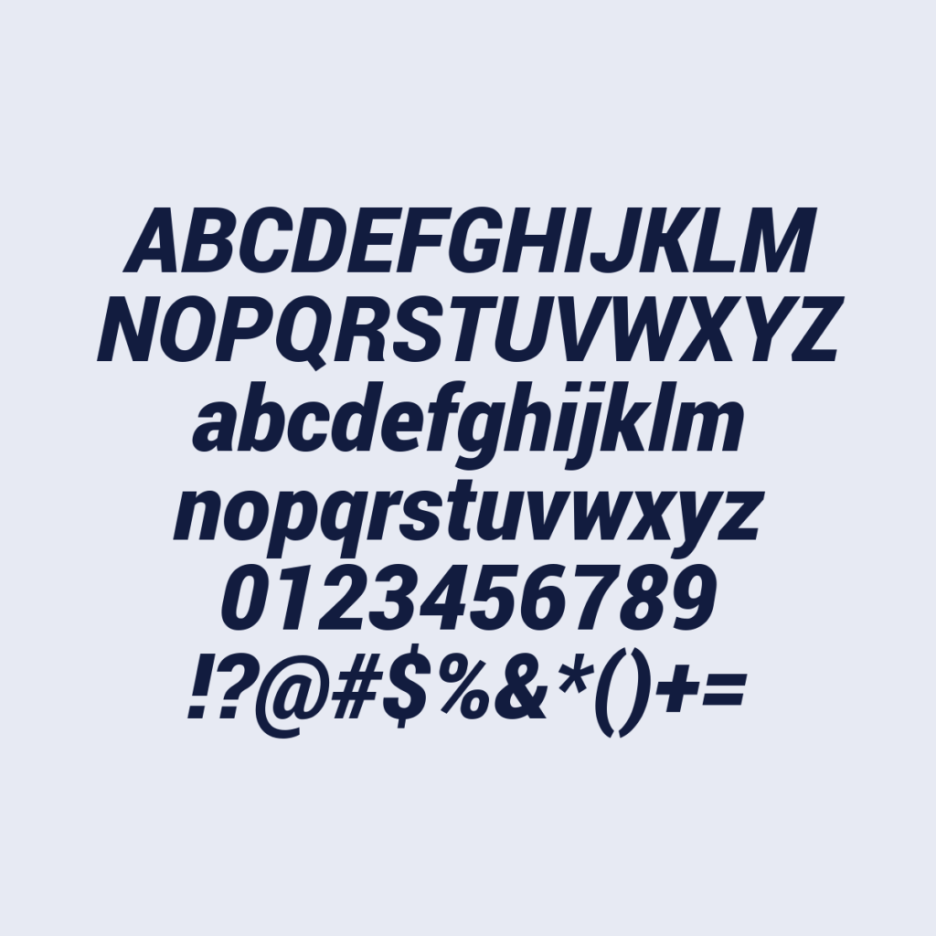 Roboto BlackItalic