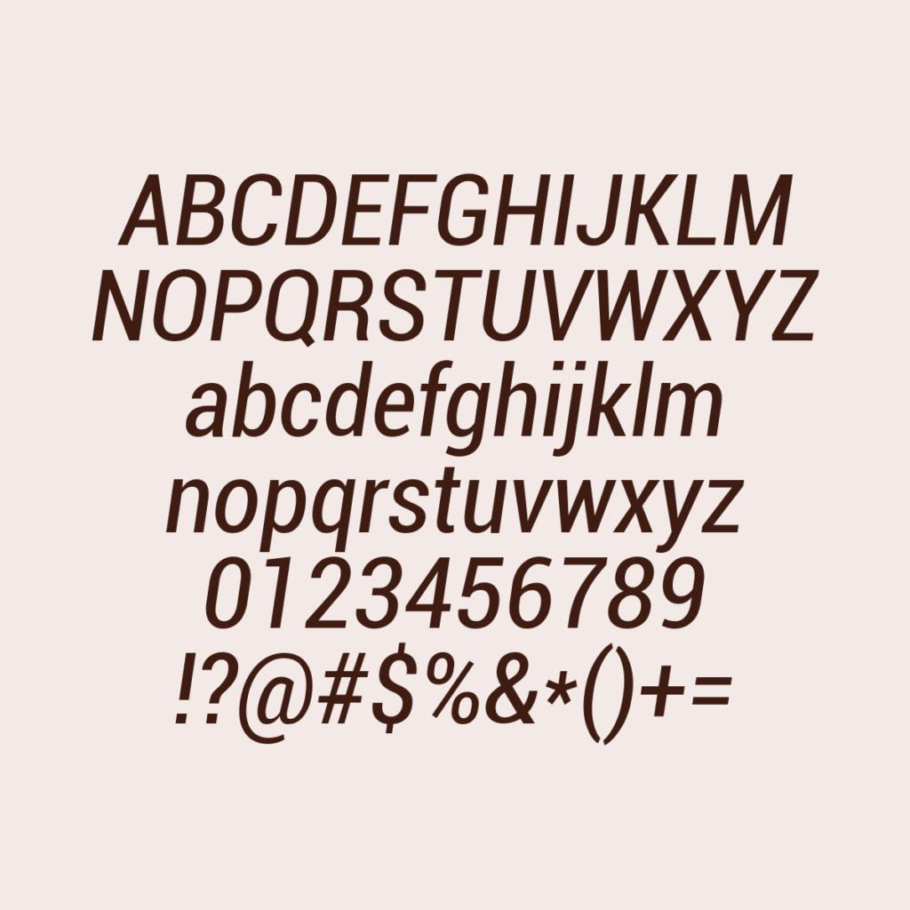 Roboto CondensedItalic